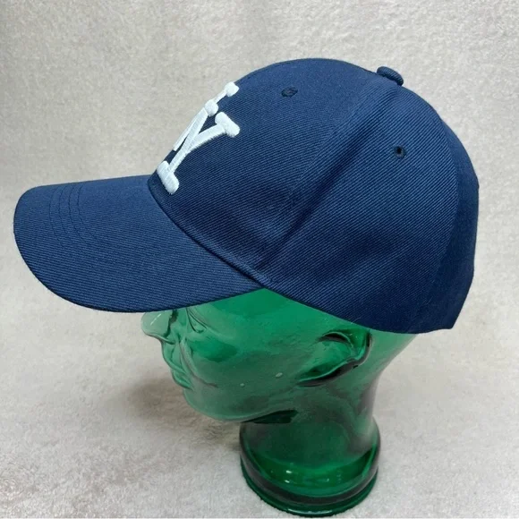 Vintage Embroidered New York Yankees Baseball Cap-Velcro Hat-Blue & White-Sporty - Picture 4 of 8
